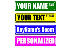 Custom street sign craft station from Party Pros East Coast