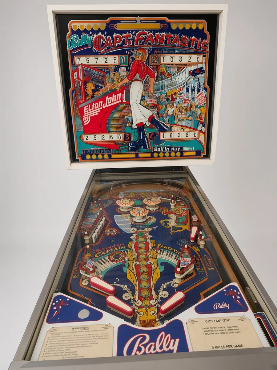 Bally Capt. Fantastic Elton John pinball machine rental from Party Pros East Coast