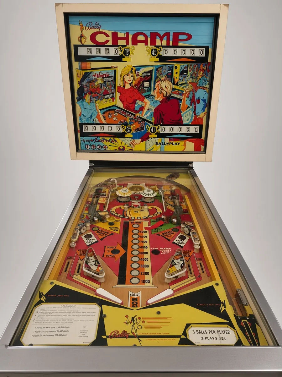 Bally Champ vintage pinball machine rental from Party Pros East Coast