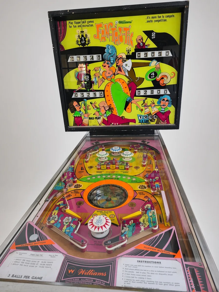 Williams Fan-Tas-Tic pinball machine rental from Party Pros East Coast