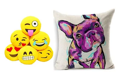 Airbrush Emoji/Meme Pillows rental East Coast
