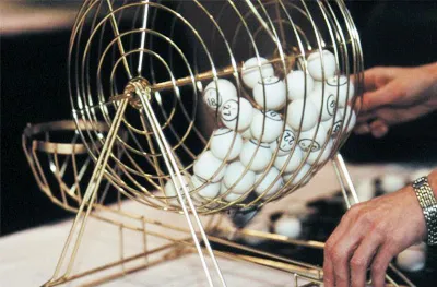 Video bingo ball cage at a Party Pros East Coast event