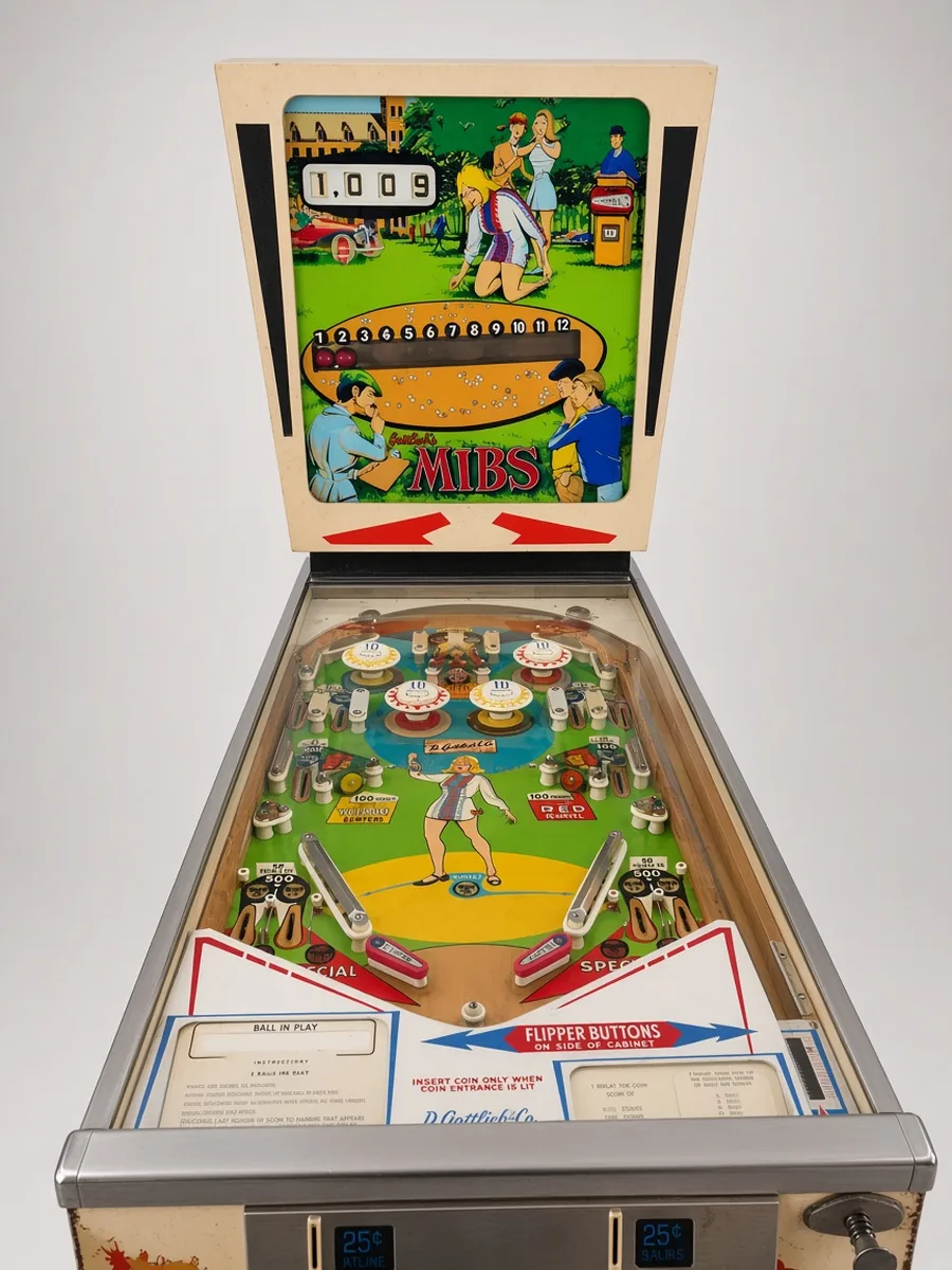Gottlieb Mibs vintage pinball machine rental from Party Pros East Coast