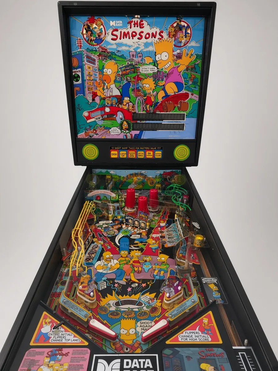 Data East The Simpsons pinball machine rental from Party Pros East Coast