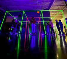 Glow 9 Square in the Air