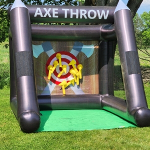 Mobile inflatable Axe Throwing.